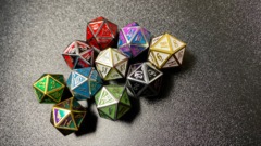 Assorted Metal Dice - D20